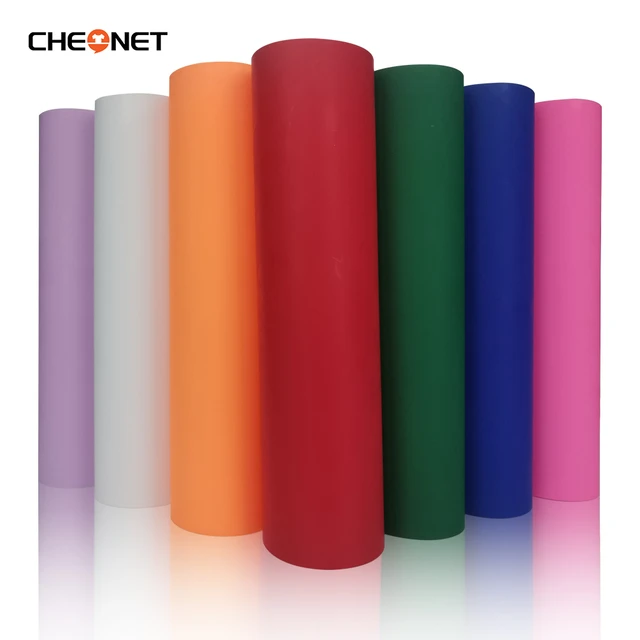 Free Shipping Heat Transfer Vinyl Roll 25x30cm QYPVC HTV Iron On Vinyl Roll  For T-Shirts Compatible With Machine