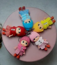 Mini muñecas interactivas de juguete para niños y niñas, muñeco Reborn de juguete, colgante pequeño con llave, 5 uds.