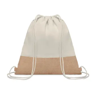 

Lot 10 PCs rope Bag with jute INDI beige Measures 38X41 CM