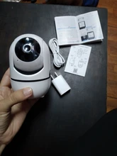 QZT-cámara IP de seguridad para el hogar, con visión nocturna Monitor de bebé, WiFi, CCTV, inalámbrica, interior, 360