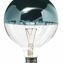 15060 Лампа Глобе, зеркальный верх E27, 125 мм 60W