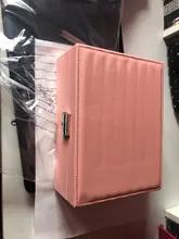 Joyero de terciopelo de doble capa, caja de almacenamiento de joyería europea de cuero de alta capacidad, soporte de joyería de gran espacio, caja de regalo