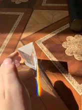 Prisma Triangular de 30x30x60mm, prismas de vidrio óptico BK7, enseñanza de física, espectro de luz refractado, arcoíris, para niños y estudiantes