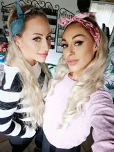 Coleta de pelo largo ondulado vigoroso para mujer, coleta sintética con cordón, coleta para mujer negra