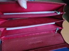 Billeteras de piel auténtica para mujer, cartera larga con doble cremallera, bolso de mano tipo monedero, monedero, VK-AE501