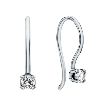 

Silver earrings with cubic zirconium sunlight sample 925