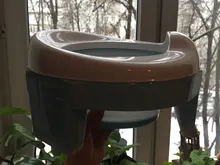 TYRY HU bebé olla portátil de silicona bebé orinal asiento de entrenamiento 3 en 1 de asiento de inodoro plegable azul Rosa niños Baño