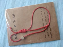 Pulsera ajustable tejida a la moda para niña, con tarjeta, amor infinito, pulsera amuleto de estrella, joyería 2019