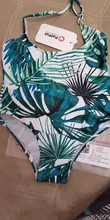 PatPat-bañadores familiares estampados de hojas verdes, ropa de mujer de verano, novedad de 2021