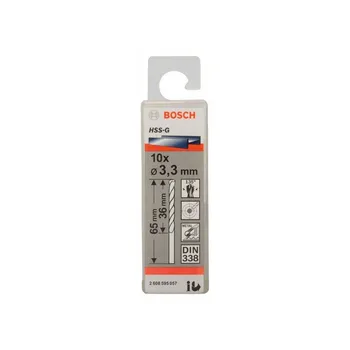 

BOSCH-metal Drill HSS-G, DIN 338 3,3x36x65mm