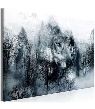 

Picture-Mountain Predator (1 Part) Wide Black and White