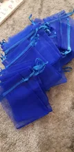 50 bolsas de Organza joyería boda bolso caramelo favores bolsas de malla bolsas de regalo