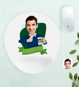 

Personalized Mr World Best Öğretmeni Caricature Of Wrist Support Mouse Pad