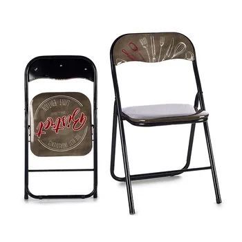 

Folding Chair Gift Decor Black PVC (45 x 78 x 44 cm)