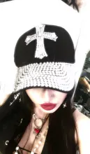 YARBUU Hat Baseball-Cap Rhinestone Cap Sun-Hat Adjustable Women Cotton for The