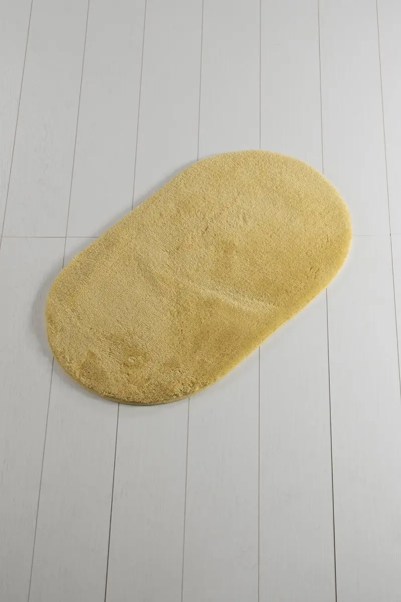 Коврик для ванной-коврики | коврик для ванной нескользящие Противоскользящие коврики желтого цвета овальные 60X100 см