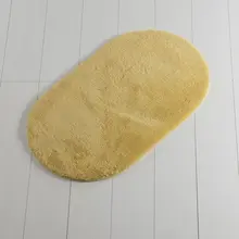 Коврик для ванной-коврики | коврик для ванной нескользящие Противоскользящие коврики желтого цвета овальные 60X100 см