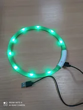 Pet-Supplies Leash Dog-Accessories Led-Collar Flashing Small Dog Night-Safety Rechargeable