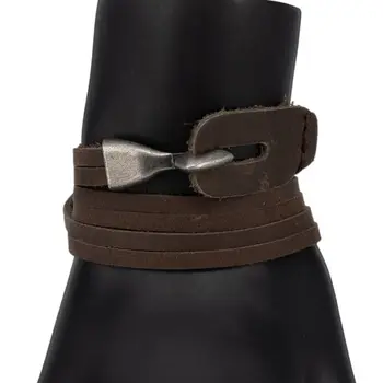 

Leather bracelet otokodesign 52255 (Brown, lock-loop, genuine leather)