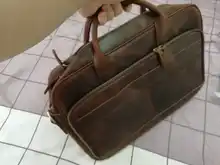 Men Bag Computer-Bag Doctor Male Briefcase Cowhide Lawyer MAHEU PC