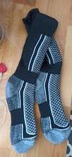 Calcetines térmicos de algodón grueso para hombre, calcetín deportivo para esquí y Snowboard, 1 par, MU8669