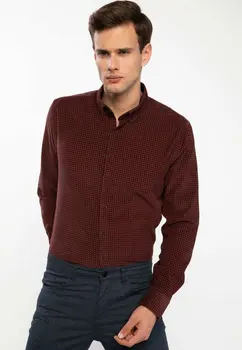 

DeFacto New Man Fashion Lapel Long Sleeve Shirt Men's Casual Plaid High Quality Shirts Male Comfort Autumn- I9281AZ18WN