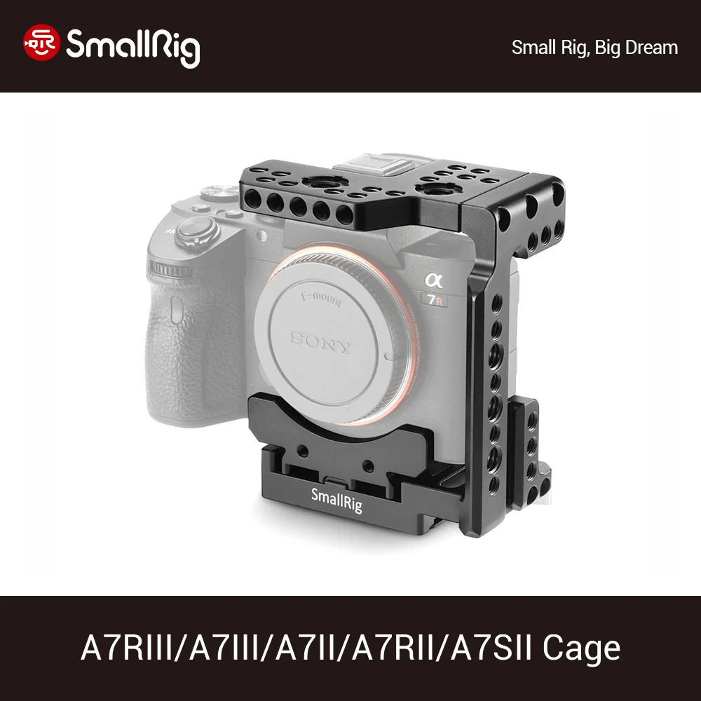 Полуклетка SmallRig a7riii a7ii для Sony A7R III/A7 II/A7R II/A7S II защитный быстросъемный чехол камеры