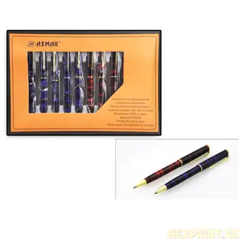 

Handle metal swivel striped case set 12 PCs