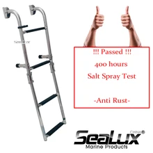 Sealux нержавеющая сталь 304 2+ 2 ступеней складная лестница для морской яхты посадочная лестница