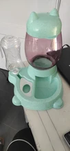 Alimentador automático de mascotas, para perros y gatos, depósito de comida de 2.2L y de agua de 528ml, suministro lento de comida