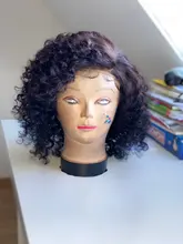 BHF-Cabello Humano ondulado con cierre, 4 mechones, brasileño, Remy, ondulado, Natural, 100%, 50g, estilo Bob corto