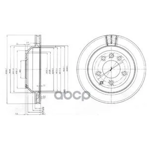 

Brake disc (in the package 2 PCs price for 1 pc) (replacement for bg3775c) Delphi art. Bg3775