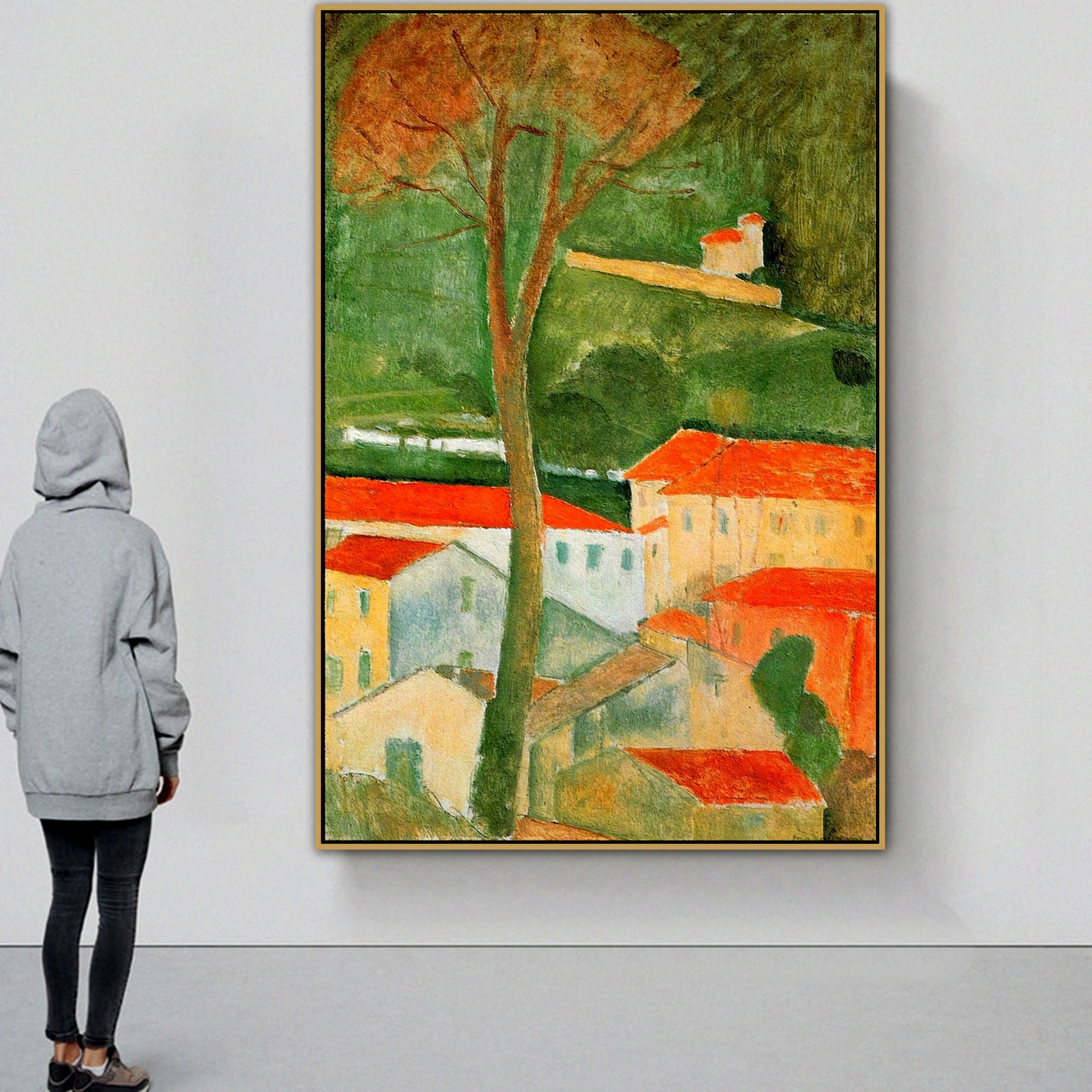 

Amedeo Modigliani Old Famous Master Artist Landscape at Cagnes Canvas Painting Poster Print for Room Wall Decor POP Wall Art