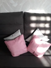 Pillowcase Cushion-Cover Decorate Sofa Office Plain Cotton Solid-Color Car Art Linen