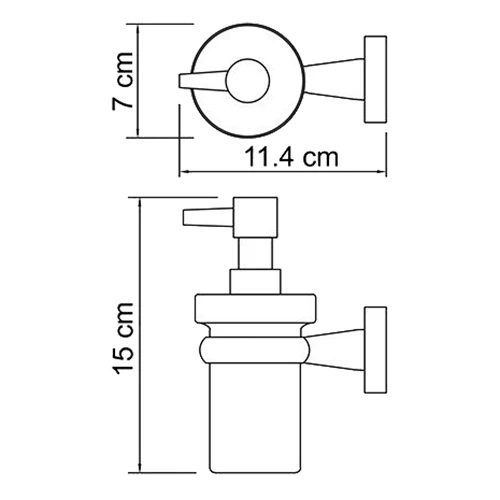 Дозатор жидкого мыла WasserKRAFT Lippe K-6599