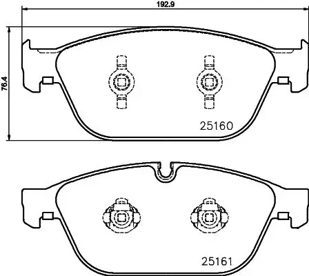 Колодки тормозные AUDI A8 3.0-4.2(1LJ) 09- передние HELLA 8DB35