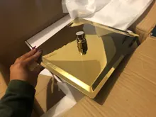 Bathroom Faucet Bathtub-Tap Concealed Shower-Set Wall-Mount Rozin Golden Square 8/10/12-