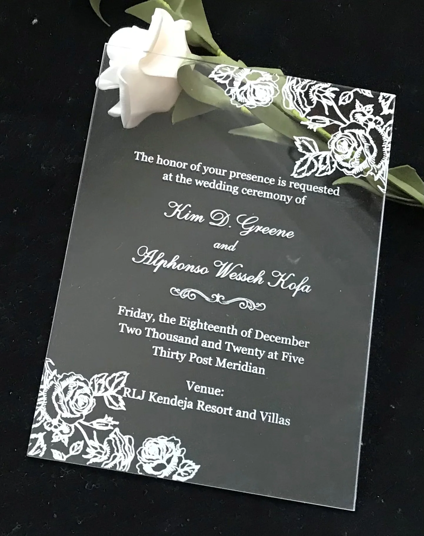 Acrylic Invitations,acrylic Anniversary Invitation,10pcs Free Design