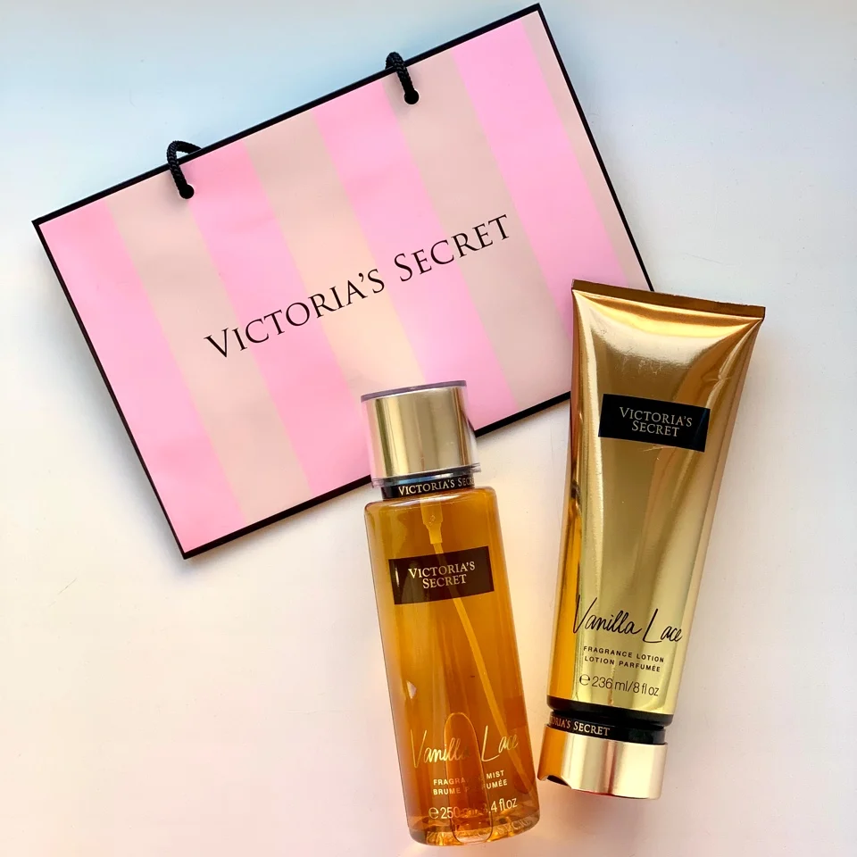 Victoria's Secret perfume set, vanilla lace, body lotion and spray mist,  236 ml + 250 ml|Sets| - AliExpress