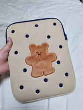 Funda protectora con dibujos animados de oso y galletas de Corea para tableta, funda para portátil, ipad pro 9,7, 11 y 13 pulgadas, bolsa interior de almacenamiento