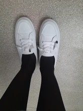 Zapatillas de deporte de plataforma baja para mujer, zapatos informales vulcanizados de cuero pu para caminar, mocasines planos blancos, 2021