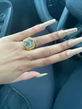 Personalizado grabado por encargo nombre anillo con foto de acero inoxidable anillos de sello para hombre foto familiar hombre de compromiso anillos de boda