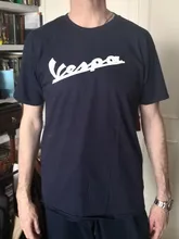 Camiseta con estampado de Vespa Harajuku para hombre, camisa divertida de 100% de algodón de manga corta con cuello redondo, C108, 2019