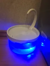 Fuente de Gato de 2L con luz azul, dispensador de agua automático alimentado por USB, alimentador de gatos, filtro de bebida para gatos y perros, proveedor de mascotas