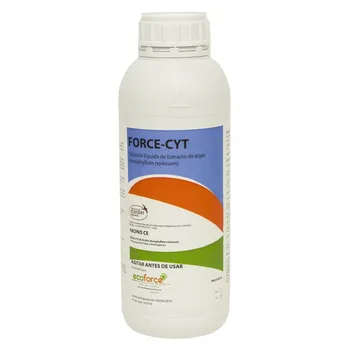 

CULTIVERS Force-cyt 1L, biostimulant Algae-based with High Activity citoquinética. Enhances the Growth and flowering