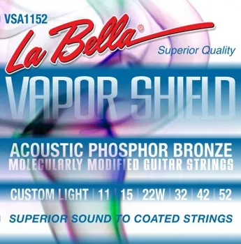 

Vsa1152 vapor shield strings for acoustic guitar, 11-52, La Bella