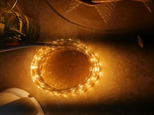 Tira de luces LED impermeable para exteriores, tira de luces LED SMD 2835, 1M, 2M, 5M, 10M, 20M, 25M, 220V, Flexible, color blanco cálido