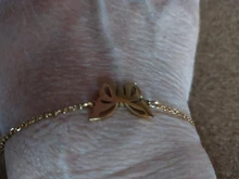 DOTIFI-pulsera de acero inoxidable para mujer, brazalete de mariposa hueca, Color dorado y plateado, joyería de compromiso para amantes