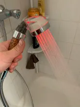 Light Shower-Head Temperature-Control Colorful Anion Pressurized Water-Saving Handheld