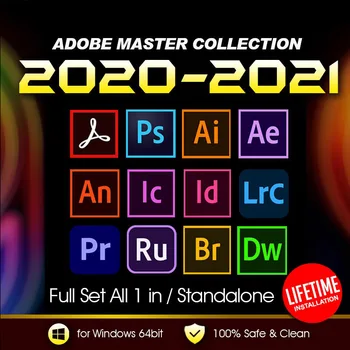 ⚡Adobe Creative Cloud 2021 и 2020 Master Коллекция Windows | Полная версия | Пожизненная активация | ️Многоязычная⚡